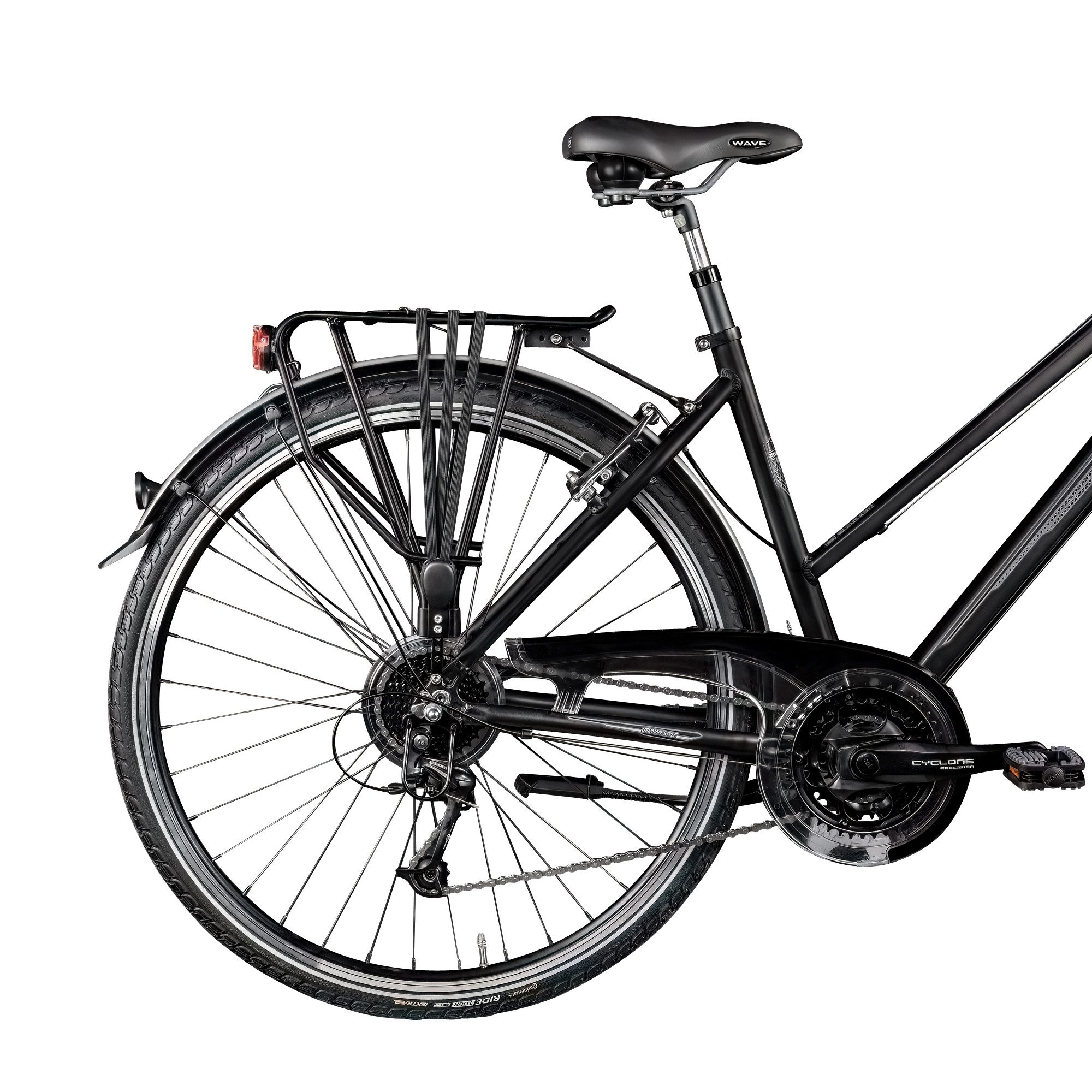 Zündapp Trekking Bike Silver 5.0, 24-speed Shimano Ride Tour derailleur, women's 28-inch trekking bike, 155-175 cm height, 24-speed Shimano