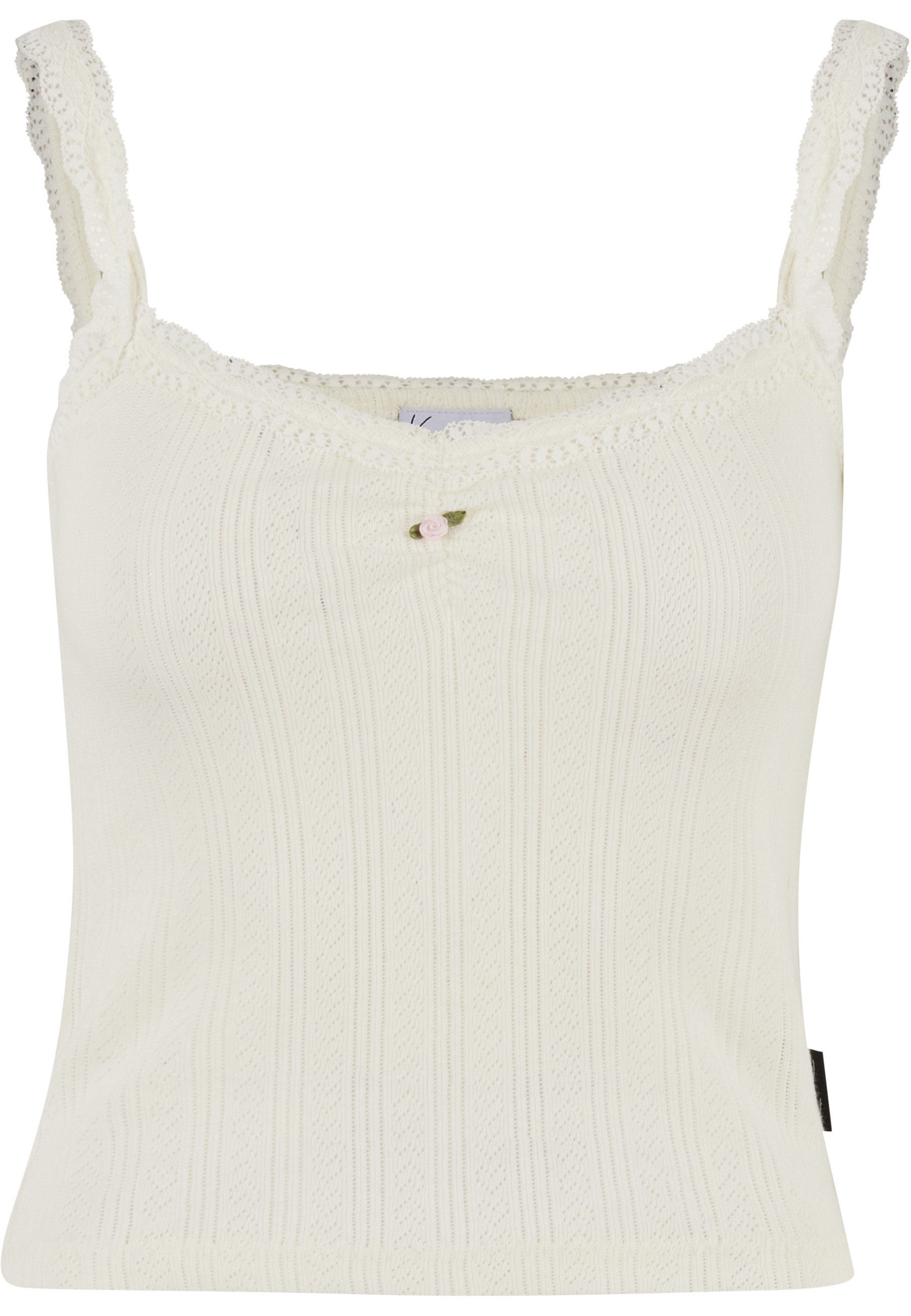 Muskelshirt Karl Kani Woven Signature Pointelle Top