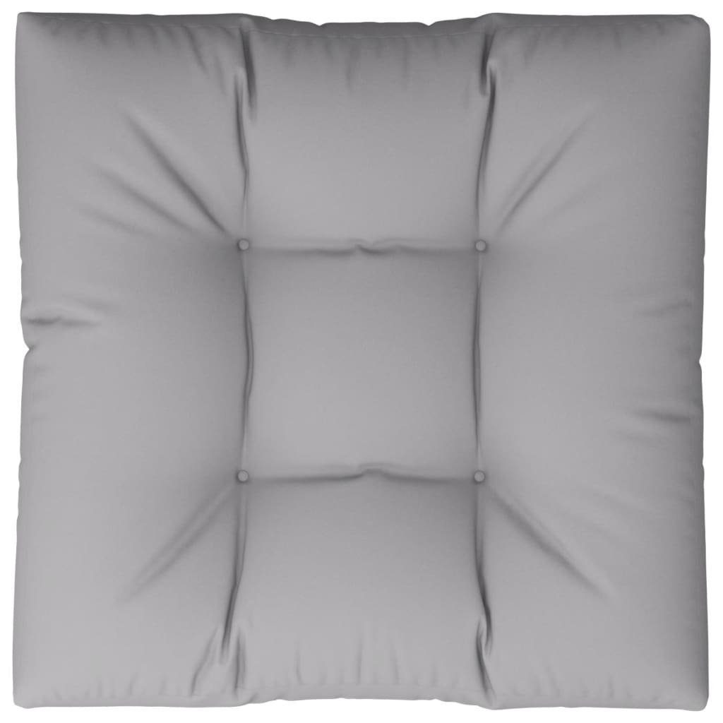 Sitzauflage Palettenkissen Grau 80x80x12 cm Stoff