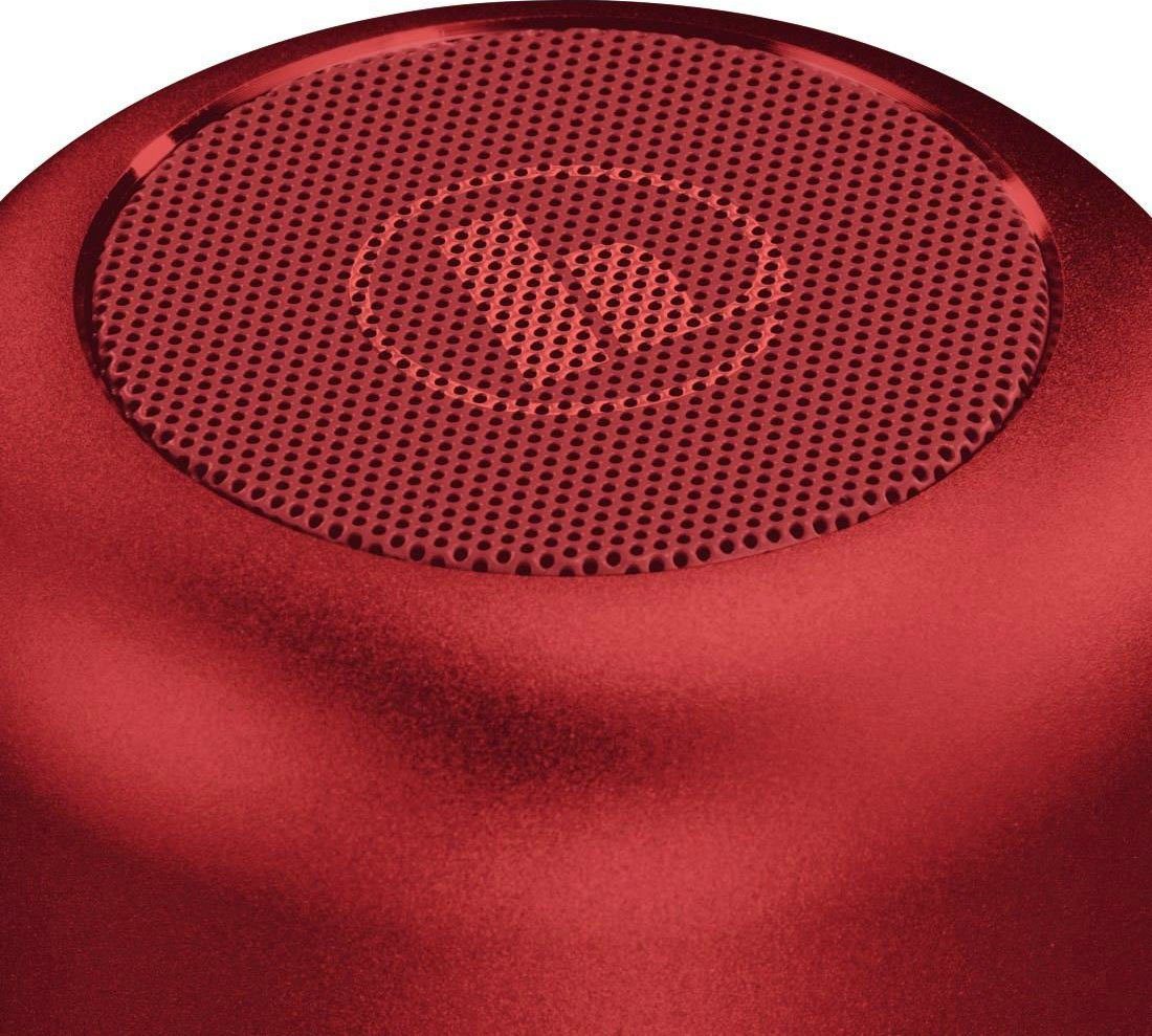 Hama Bluetooth® Lautsprecher "Drum W Bluetooth, Freisprecheinrichtung) Aluminiumgehäuse) Bluetooth-Lautsprecher AVRCP Integrierte 2.0" (A2DP HFP, knallrot (3,5 Bluetooth, Robustes