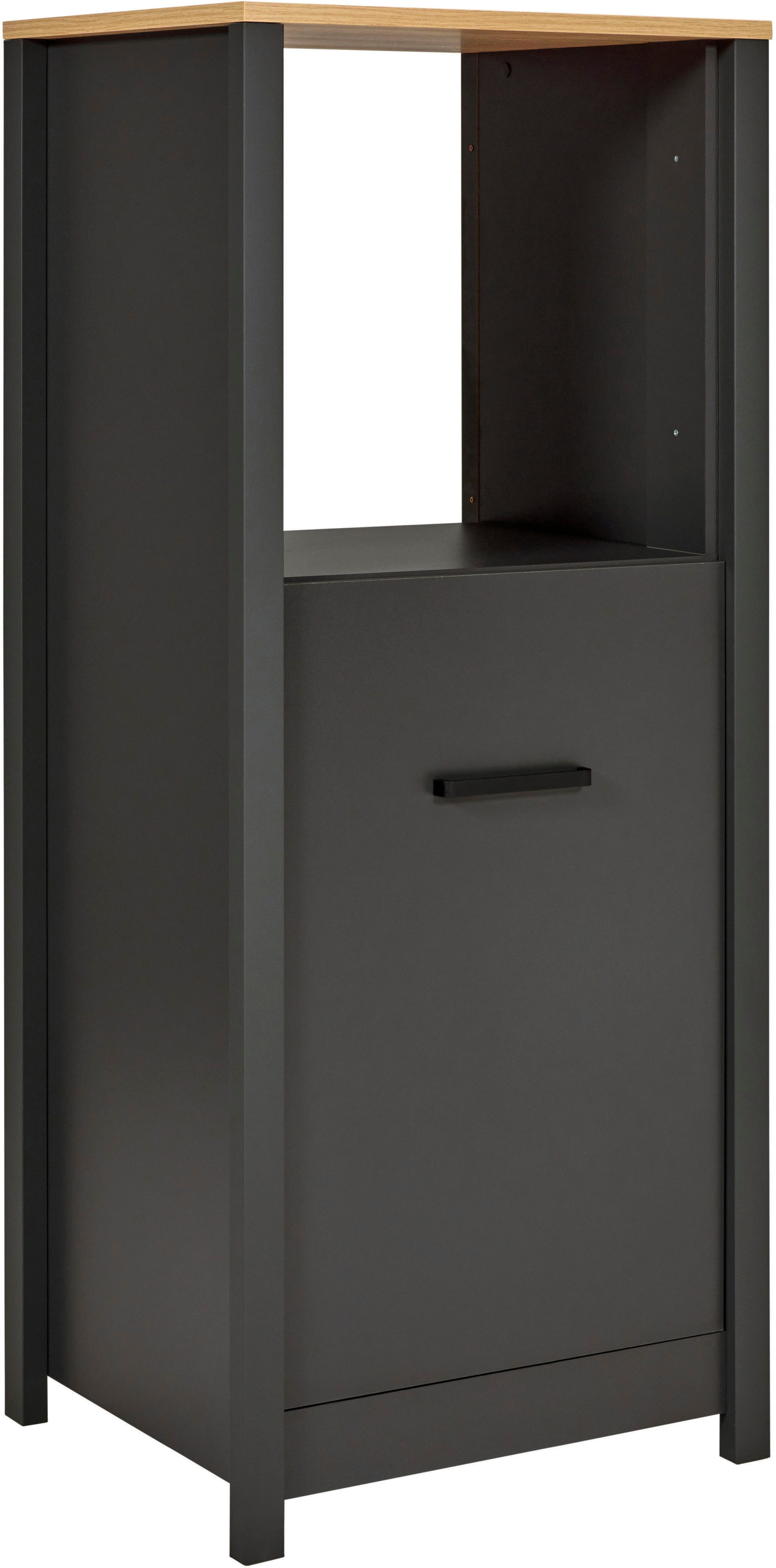 Inter Link Backofen/Kühlumbauschrank Pienza, Küchenschrank, Backofenschrank, Kühlschrankintegration (1-St) Backofen & Kühlschrank, Softclose, Füße höhenverstellbar, 70x60x167 cm