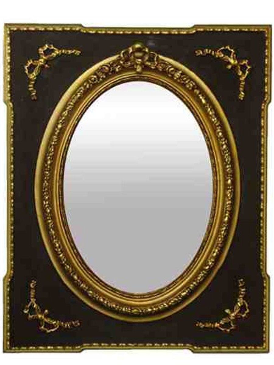 Casa Padrino Barockspiegel Spiegel H. 110 - cm Barock 80 x Spiegel Gold