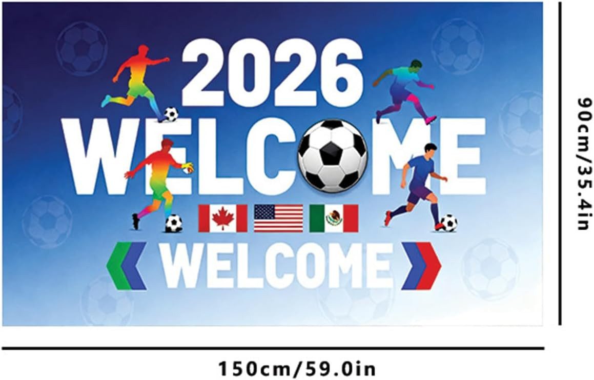 FELIXLEO Dekohänger Fussball Event Banner XXL Party Poster (1 St)