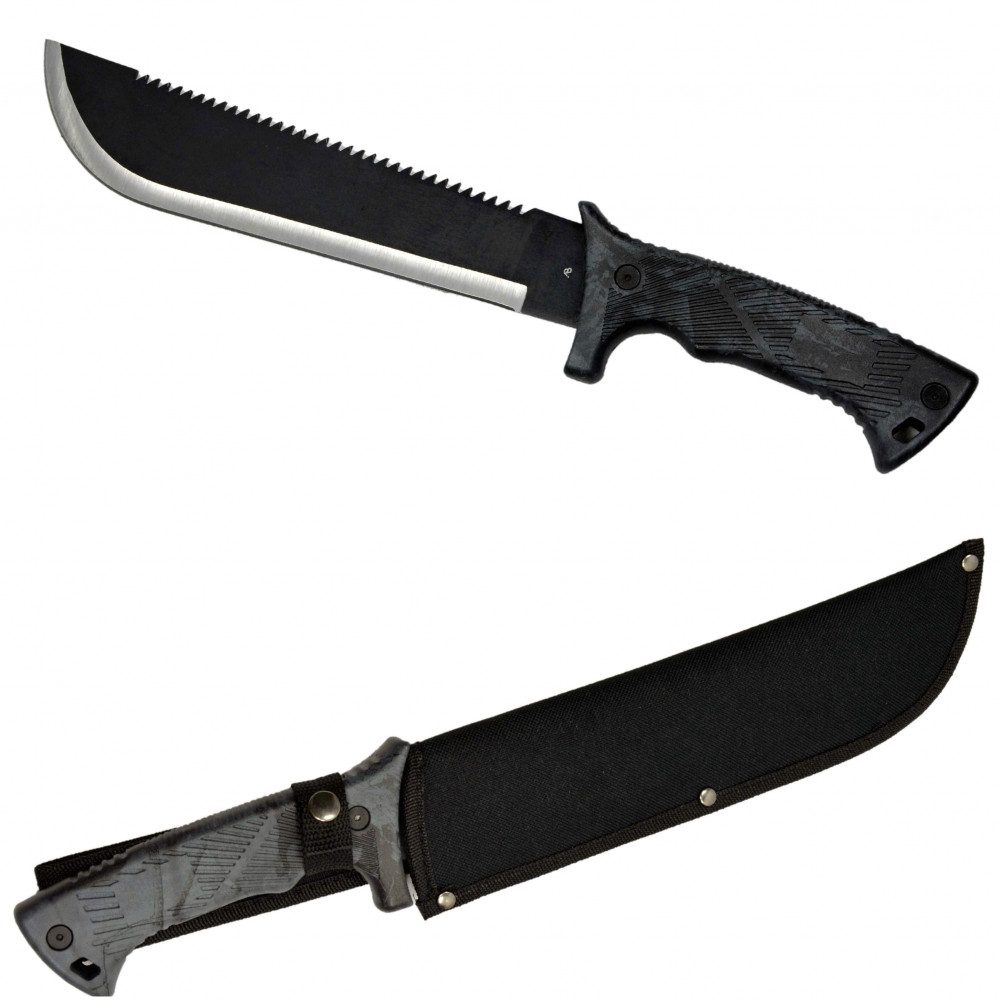 A. Blöchl Taschenmesser Machete mit Sägezahn Jungle schwarz