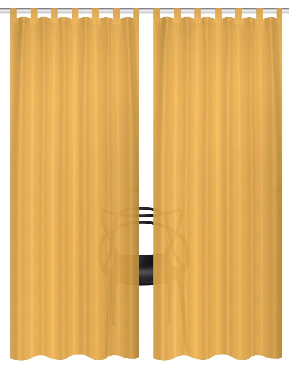 HOME WOHNIDEEN Vorhang Schlaufenschal FERSKEN, 245x130 cm, Dekostoff, einzeln od. Set (1 St), blickdicht, 100% Polyester