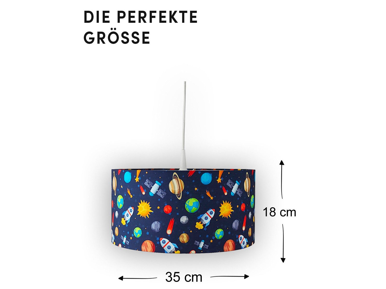niermann LED Pendelleuchte, Dimmfunktion, LED wechselbar, Über Schalter in 3 Stufen dimmbar, Warmweiß, Coole Dino Hänge-Lampe einflammig für Junge & Mädchen, Schirm Ø 35cm