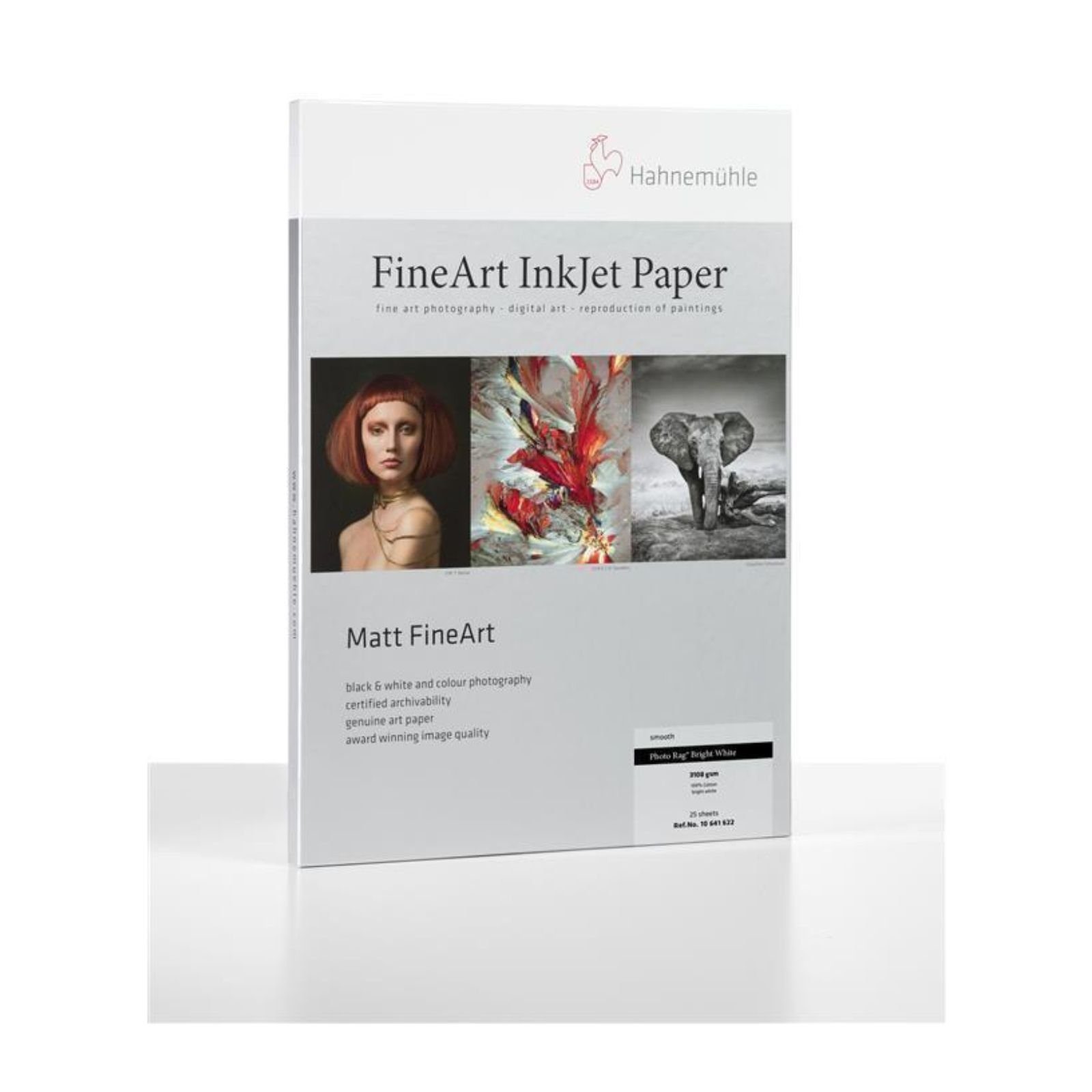 Fotopapier x m - - Inkjet-Papier Rag® Bright Photo White FineArt g/m² 12 Hahnemühle 17" 310