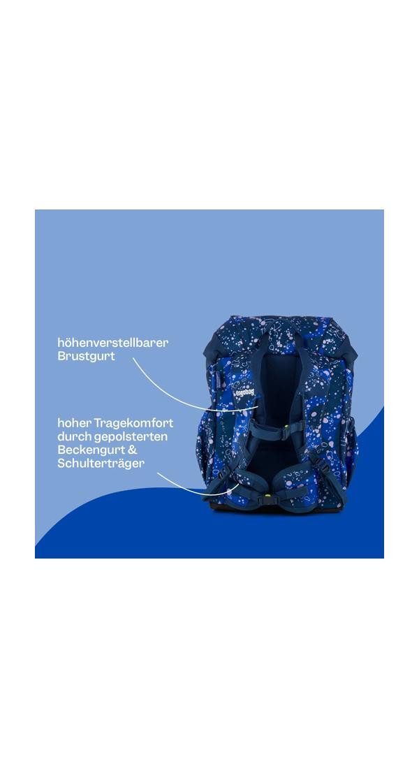ergobag Kinderrucksack mini, mit Hüft- & Brustgurt für einen ergonomischen Sitz