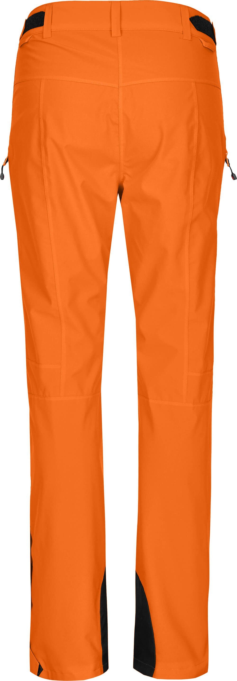 Bergson Skihose ICE light Slim mm Wassersäule, Damen Skihose, 20000 Normalgrößen, orange unwattiert