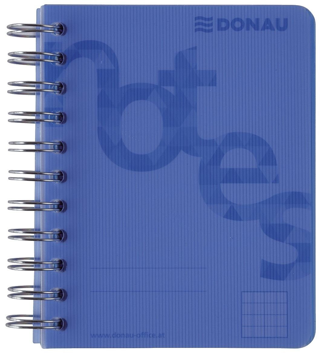 DONAU Notizblock DONAU 7527201-10 Collegeblock PP Cover - A6, kariert, blau