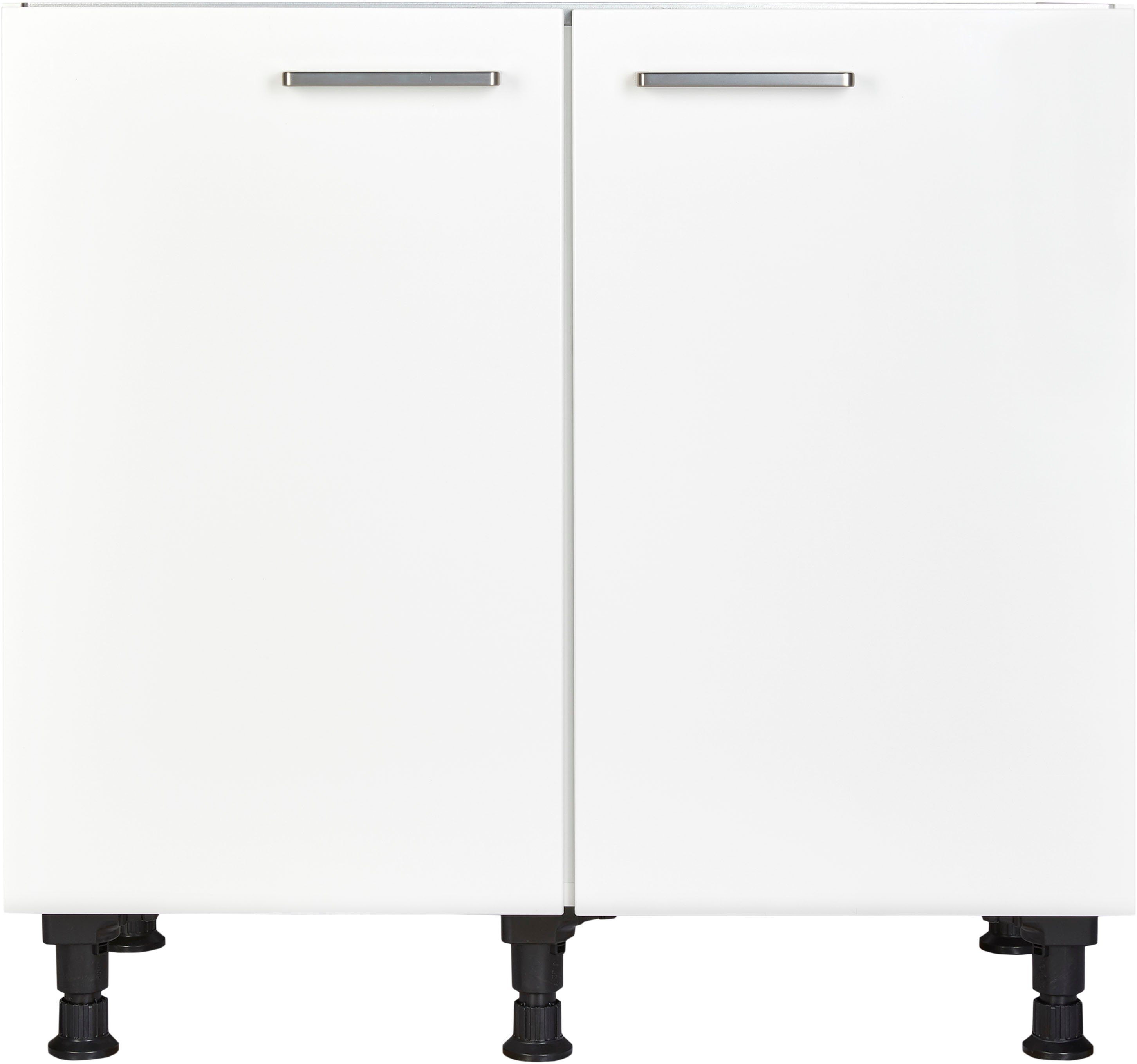 nobilia® Spülenschrank "Touch", vormontiert, mit höhenverstellbaren Sockelfüßen, Breite 90 cm