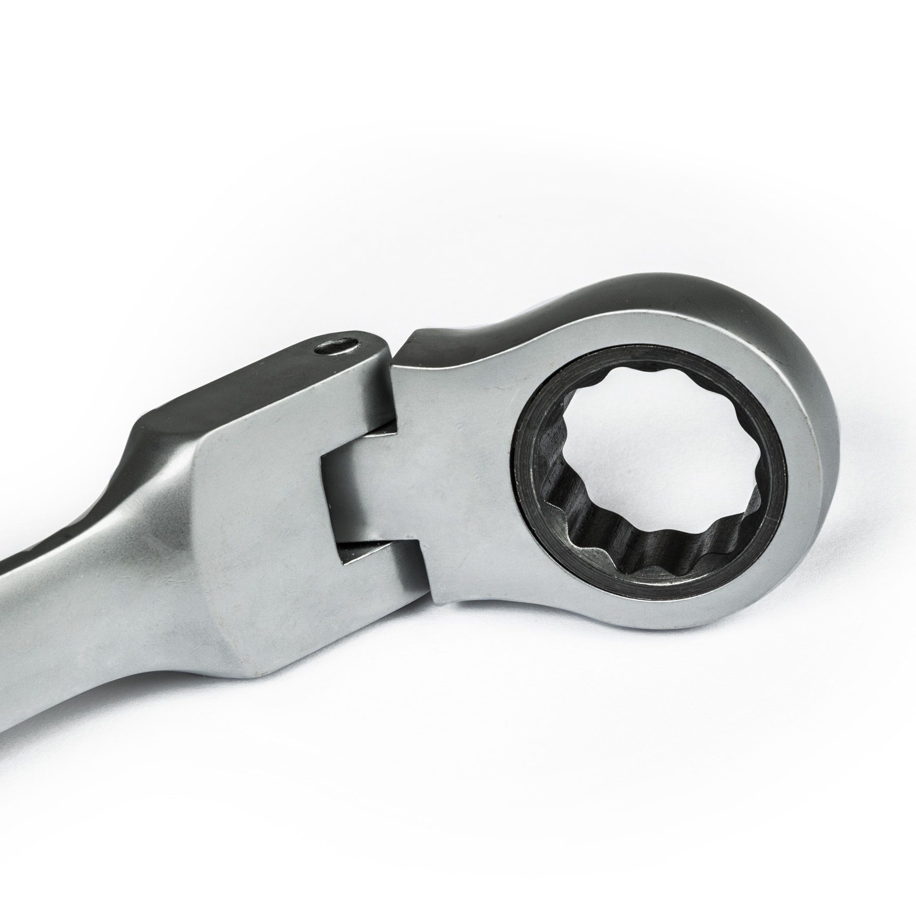 tectake Ratschenringschlüssel Ratschenschlüsselsatz, 12-tlg., inkl. Kunststoffkoffer, 8–22 mm (Schraubenschlüssel, 1 St., in schwarz), Maul-Ringschlüssel, flexible Gelenkköpfe, 72 Zähne, präzises Arbeiten