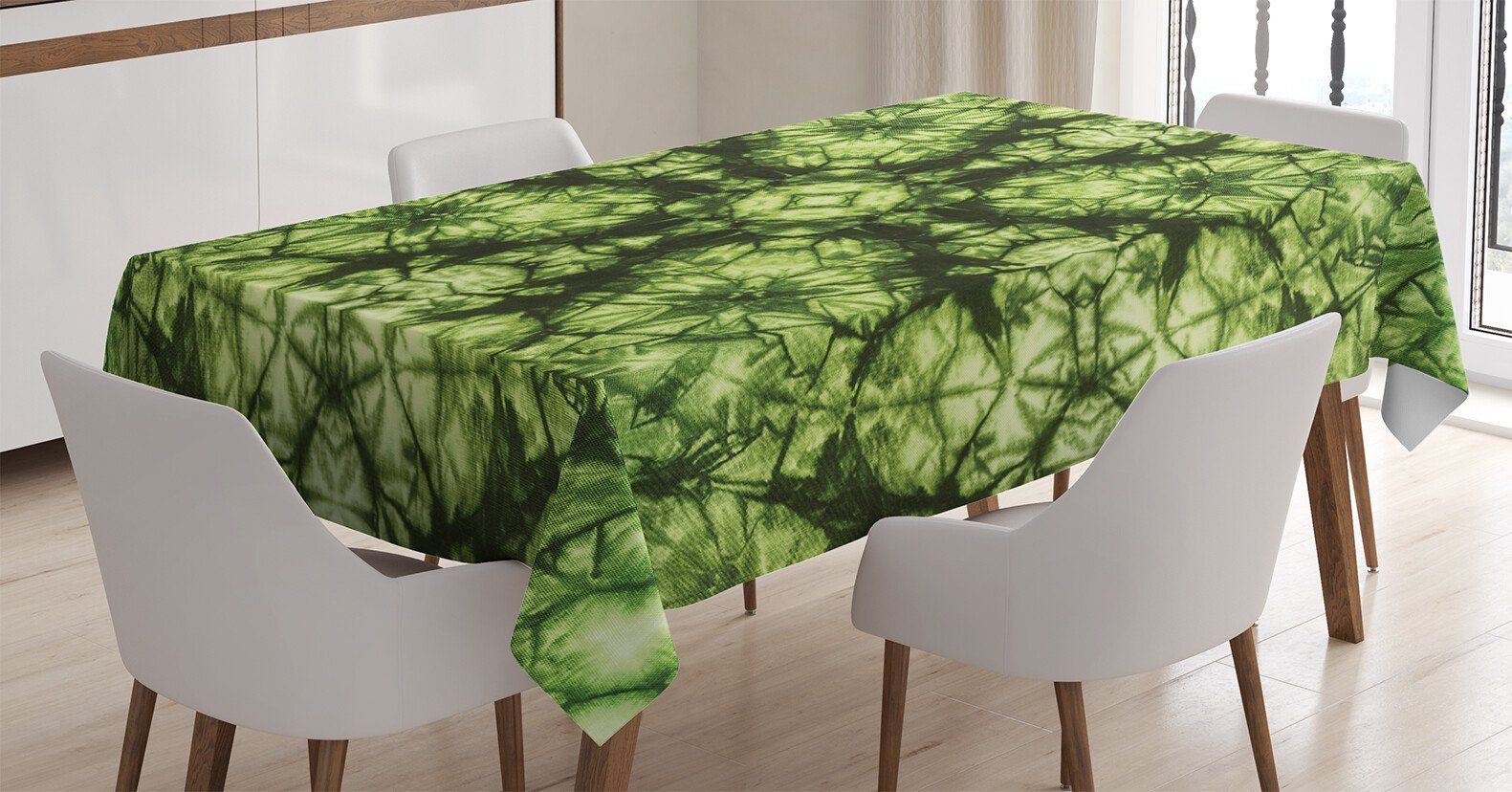 Ausverkauf Abakuhaus Tischdecke Farbfest Waschbar geeignet den Klare Grün Bereich Mode Farben, Für Retro Außen Abstrakte