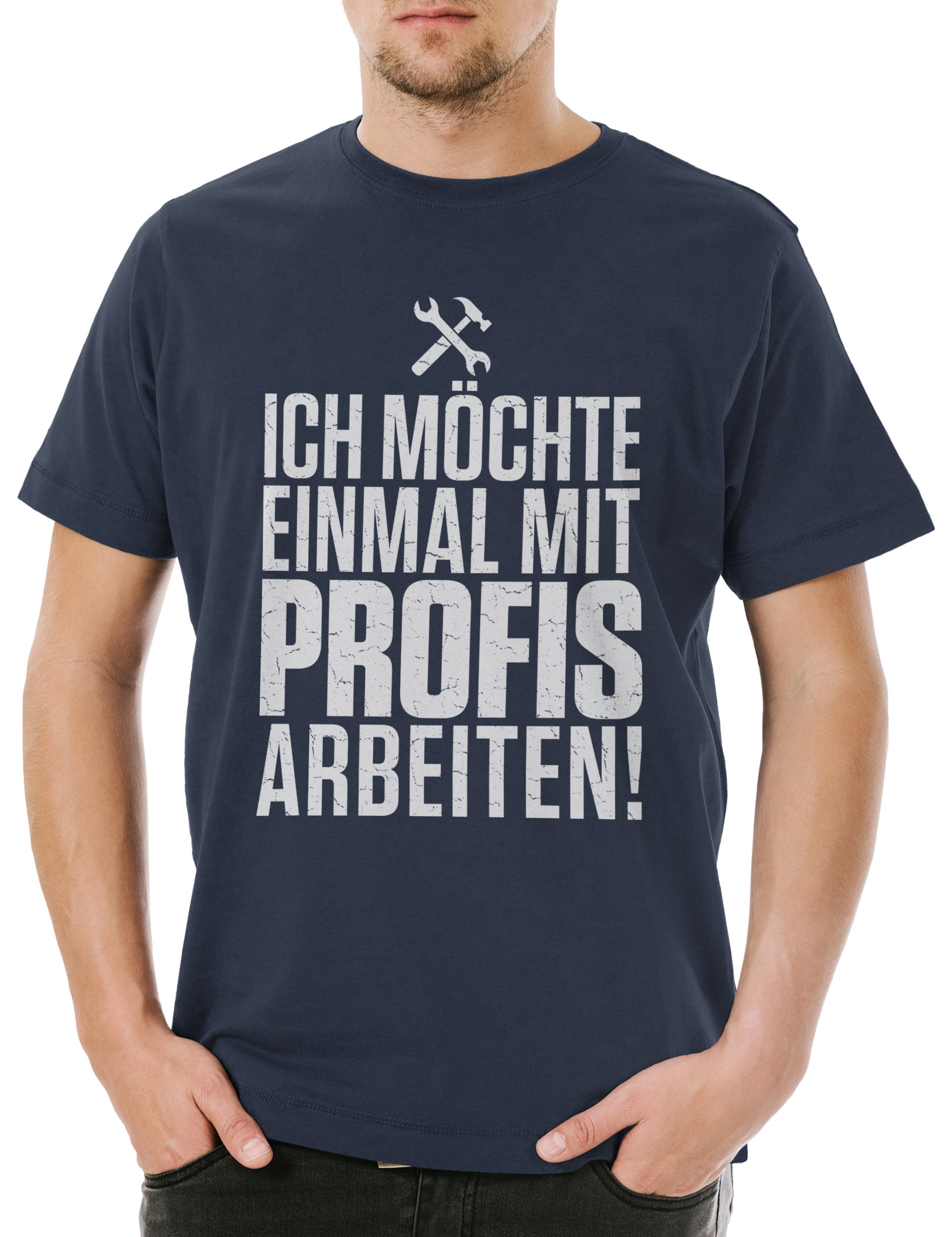 Print-Shirt Handwerker Profi Herren T-Shirt Heimwerker König Macher Schrauber Job