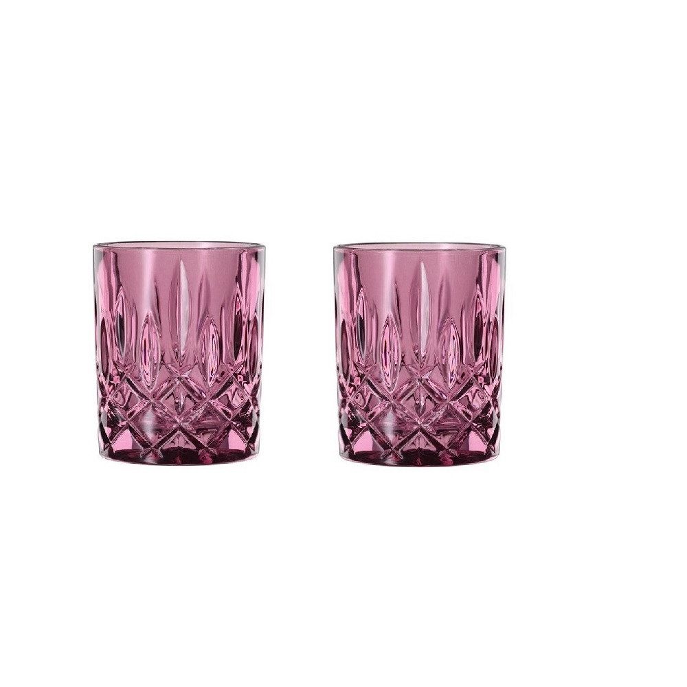 Nachtmann Schnapsglas Nachtmann Noblesse Colors Whiskybecher Berry 2er Set, Glas