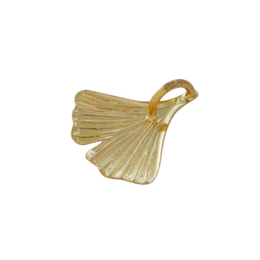 NICEANDnoble Kettenanhänger 585er Gelbgold kettenanhänger Gingko-Blatt