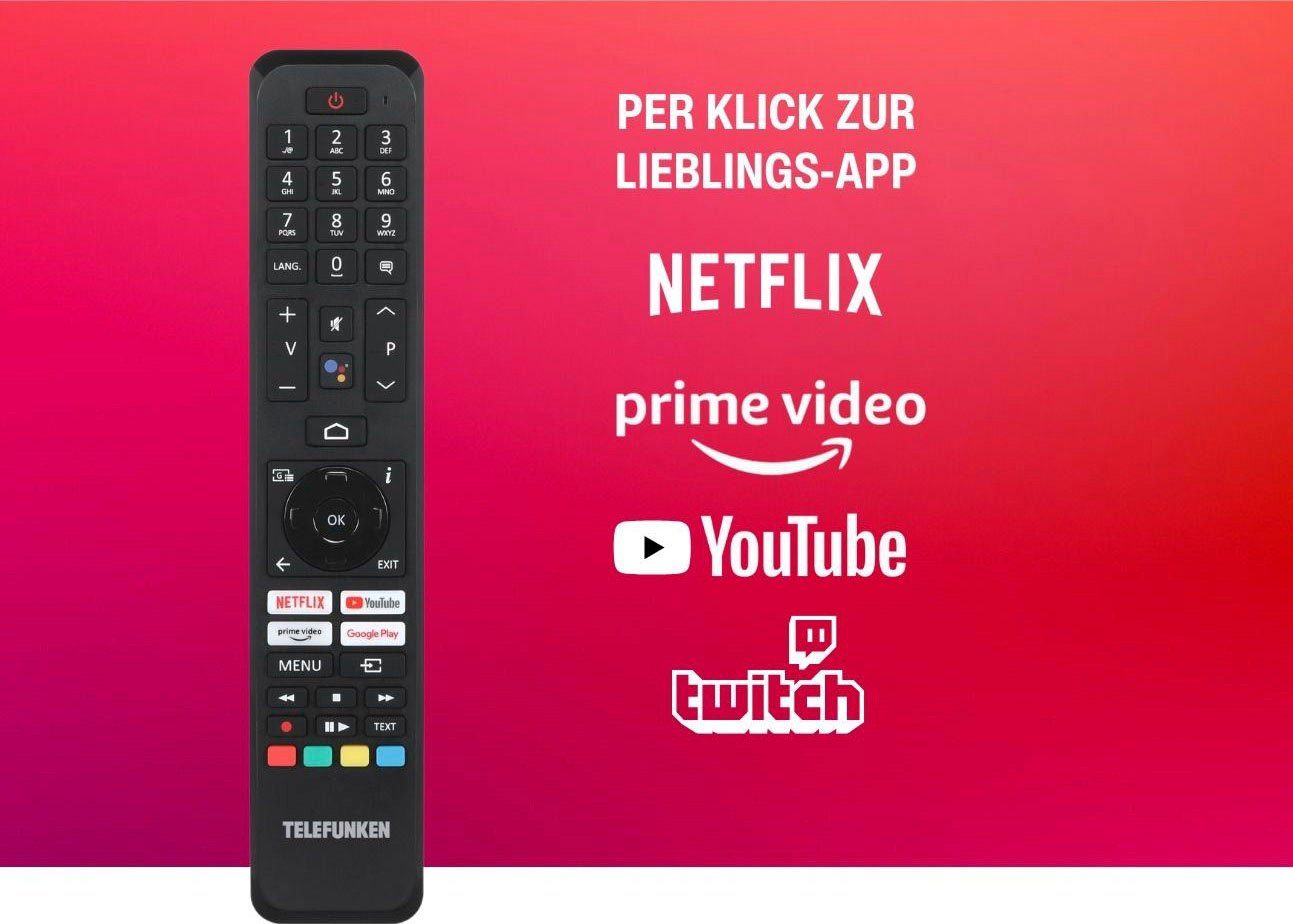 QLED-Fernseher TV, Smart-TV) Telefunken (126 4K Zoll, cm/50 HD, Android Ultra D50Q701X2CW