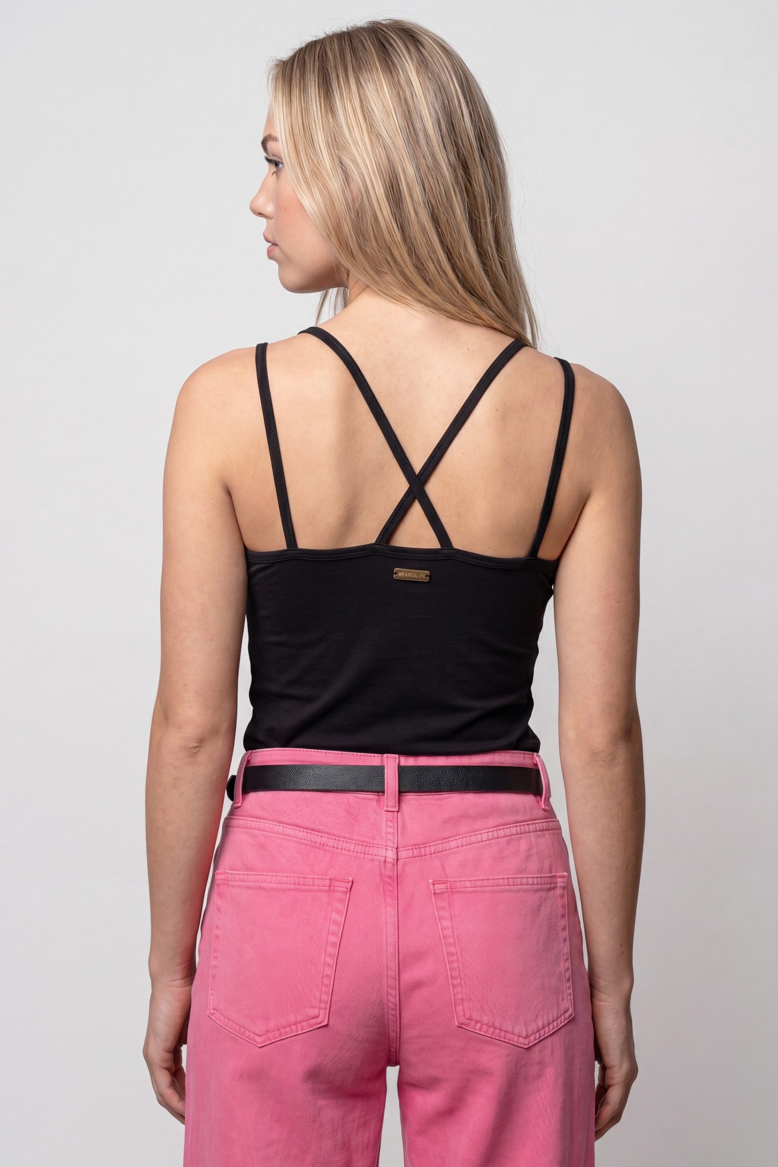 Alife & Kickin Rundhalsshirt Rundhals-Basic mit gekreuzten Trägern am Rücken – Bild 3 von 5