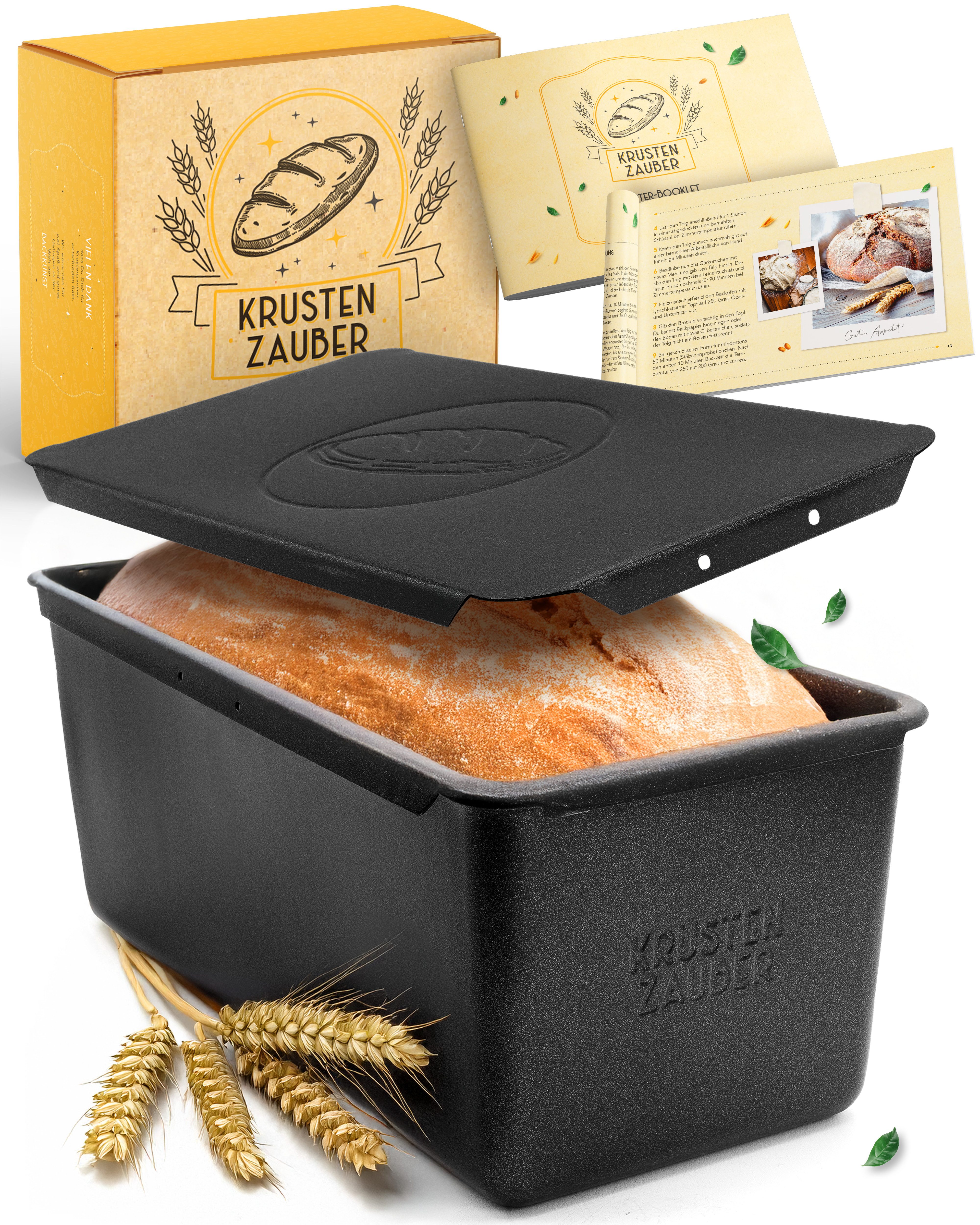 Krustenzauber Brotbackform KRUSTENZAUBER Gusseisen Topf zum Brotbacken & andere Формы для хлеба