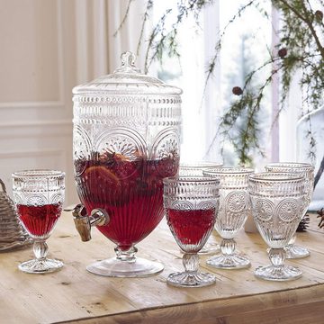 Mirabeau Glas Gläser 6er Set Leatrice klar, Glas