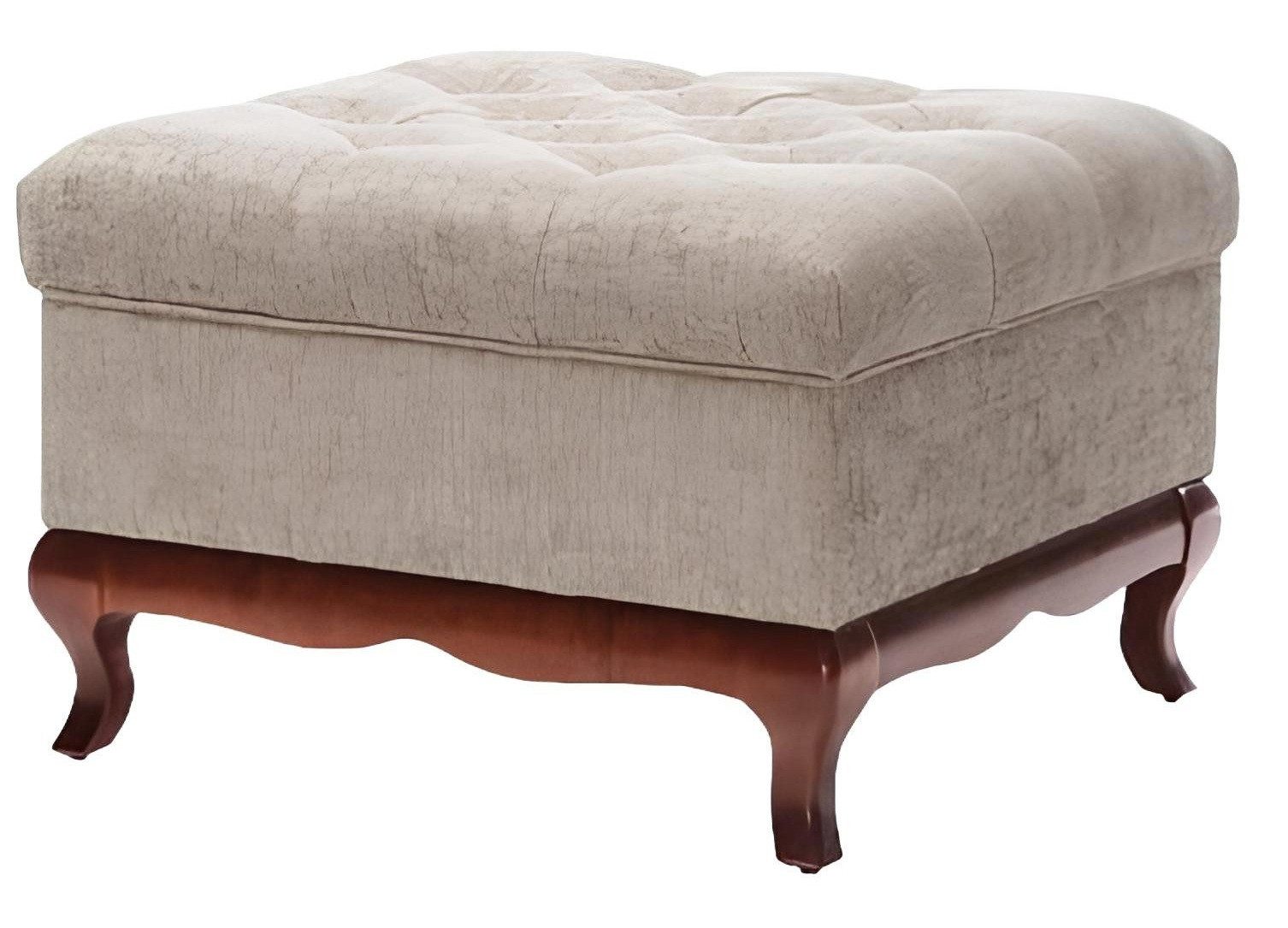 Xlmoebel Polsterhocker Vielseitiger gepolsterter Hocker in zeitlosem Design (Hocker), Hergestellt in Europa