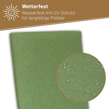 Herlag Hochlehnerauflage Sunny, (1 St), 123x50x4cm Gartenmöbelauflage Wetterfest Oliv 1 Polster