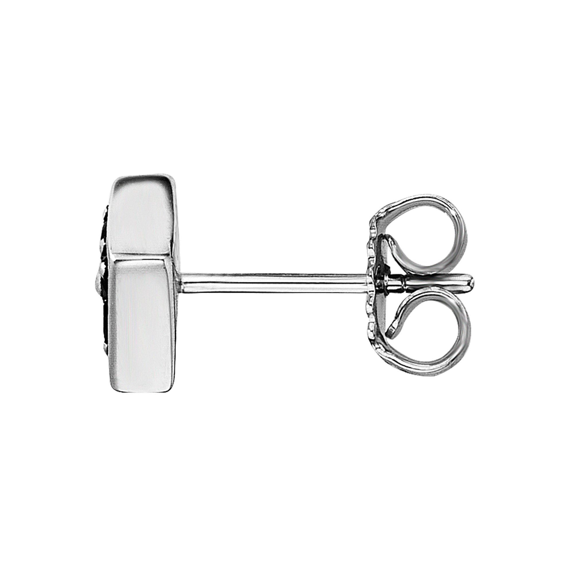 CAÏ Single-Ohrstecker 925 Sterling Silber rhodinert Spinell