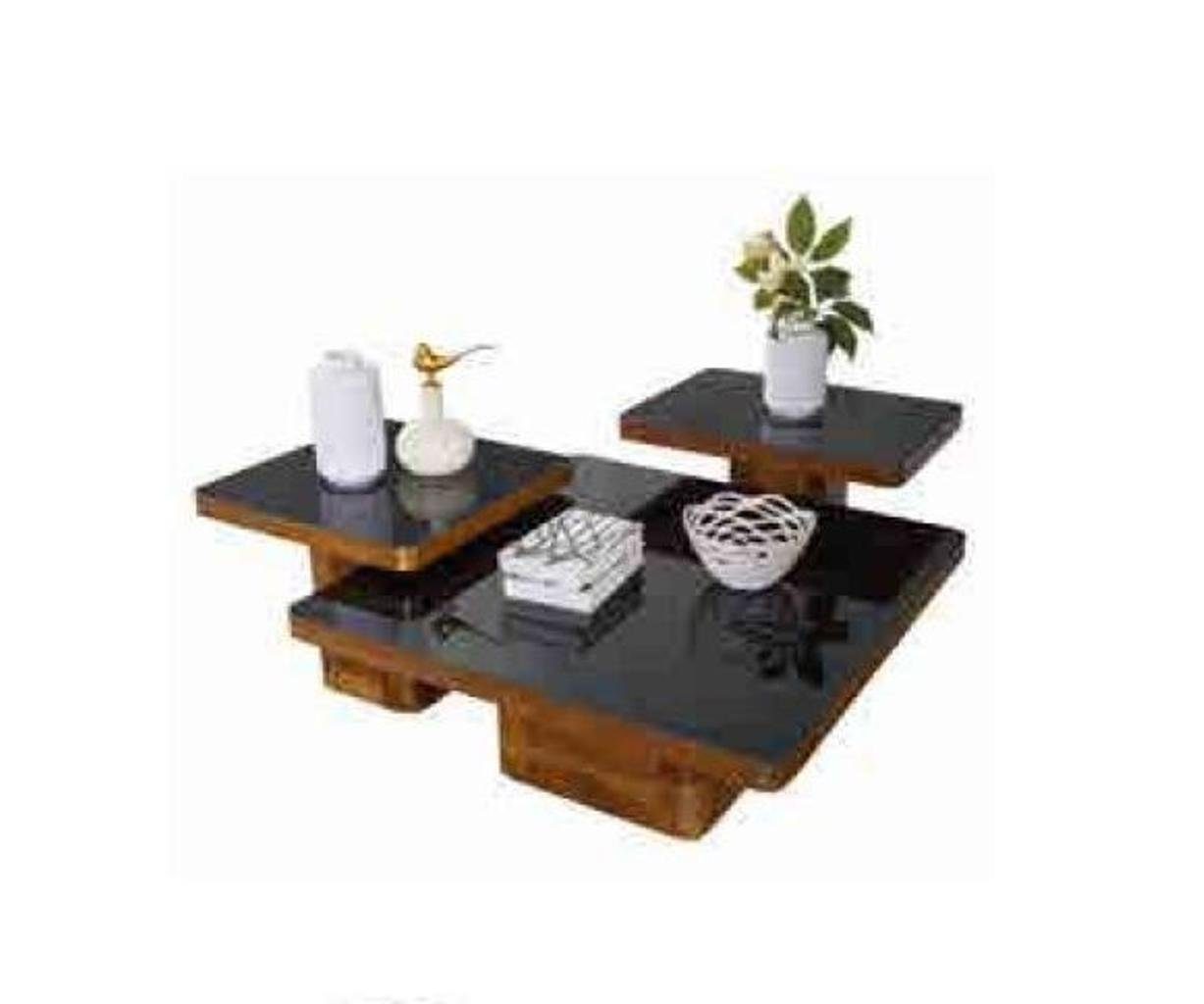 JVmoebel Couchtisch, Glas Couchtisch Set Holztisch Tisch Möbel Wohnzimmer Holz Neu