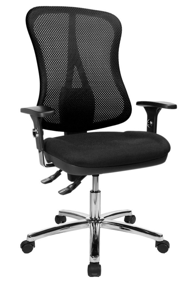 TOPSTAR Schreibtischstuhl Topstar Ortho Sedis 75 Schreibtsichstuhl Höhenverstellbar Schwarz