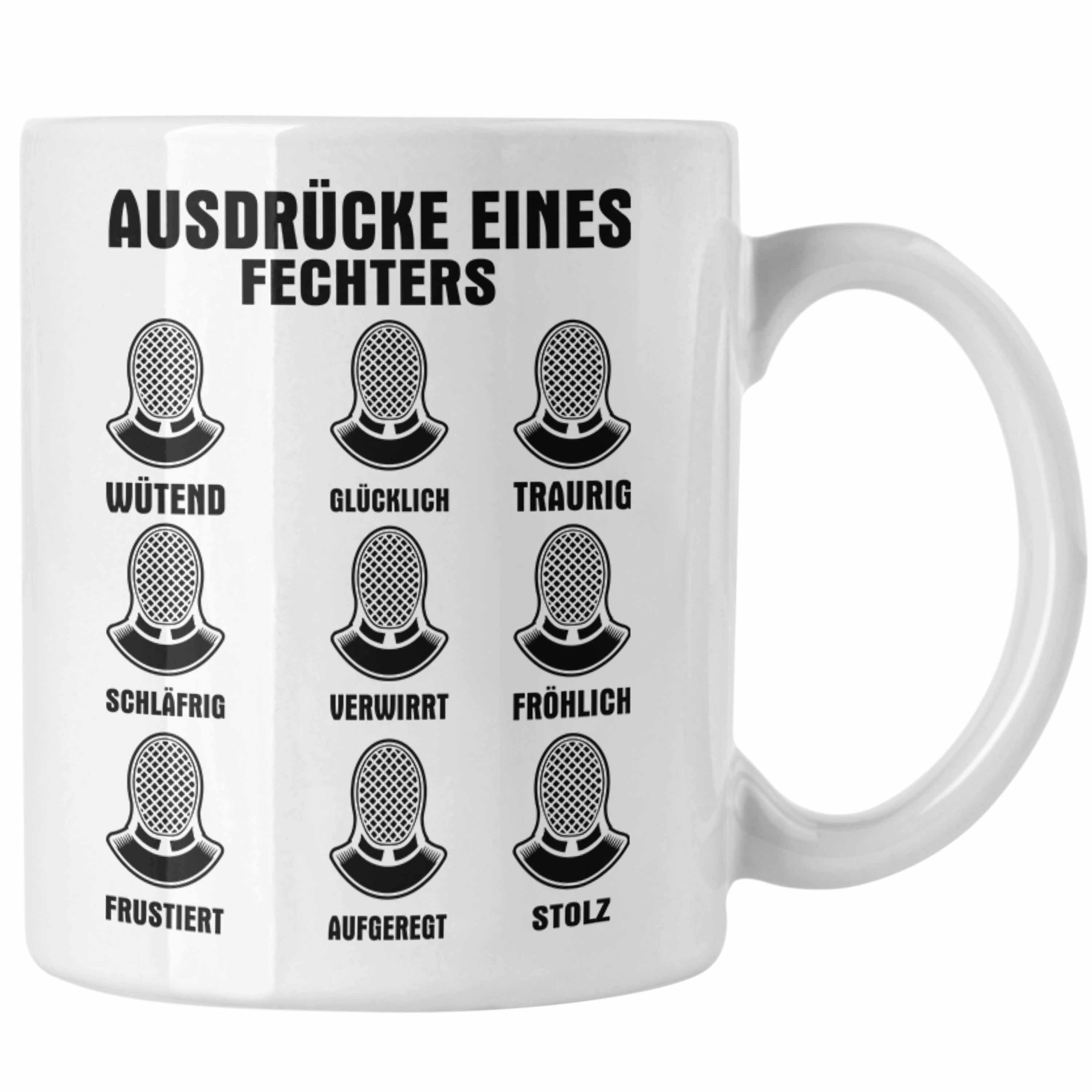 Fechter Trendation Eines Ausdrücke Fechters Weiss Geschenkidee Geschenk Tasse Tasse L Fechten