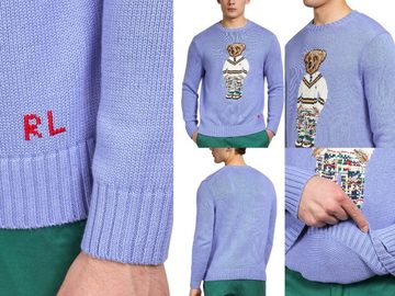 Ralph Lauren Strickpullover POLO RALPH LAUREN BEAR Preppy Pullover Sweater Sweatshirt Strick-Pulli