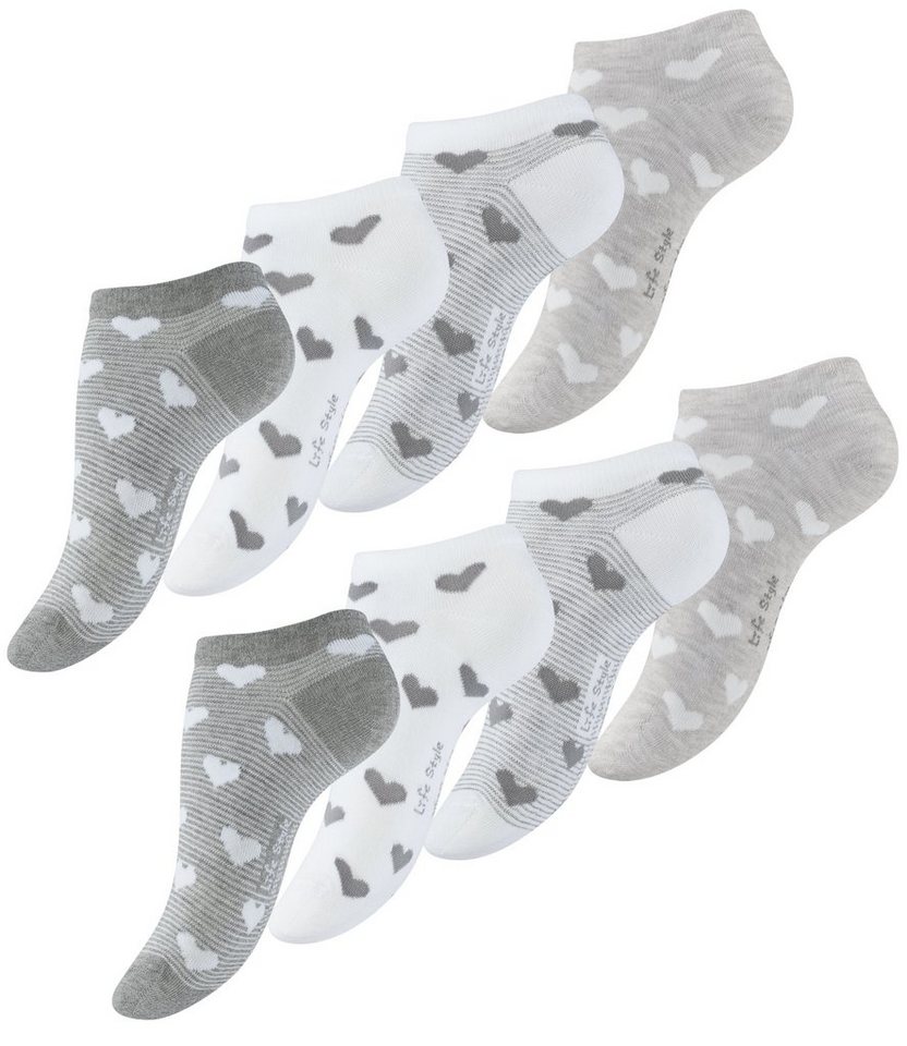 Vincent Creation® Sneakersocken (8-Paar) in angenehmer Baumwollqualität