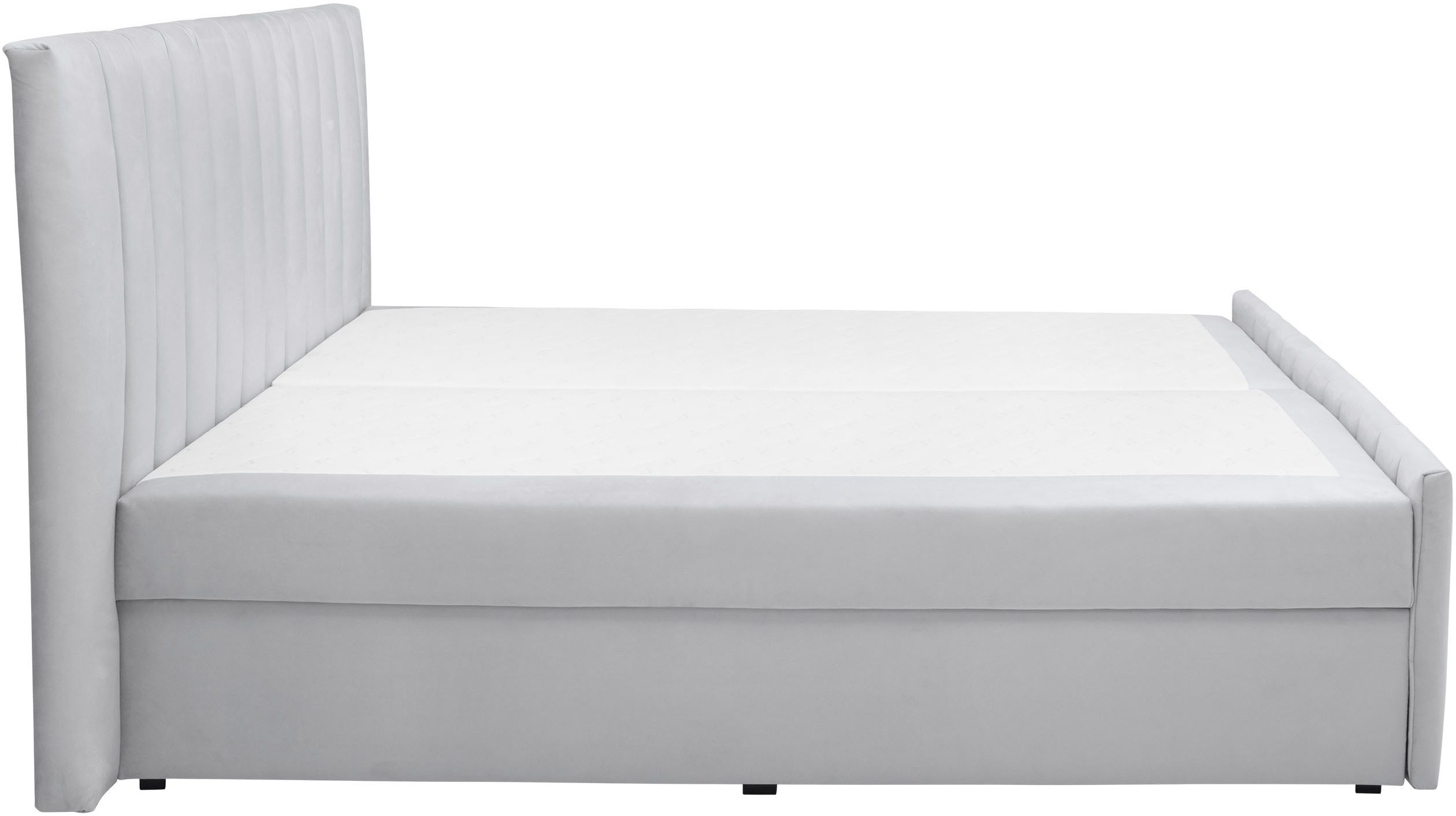 Home affaire Boxbett EFFY, Stauraumbett mit Bettkasten, TFK-Matratze H2-H4, inkl. Topper, weicher Bezugsstoff, Liegefläche 180 cm x 200 cm – Bild 5 von 5