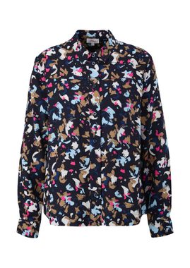 s.Oliver Langarmbluse Viskosebluse mit Allover-Print