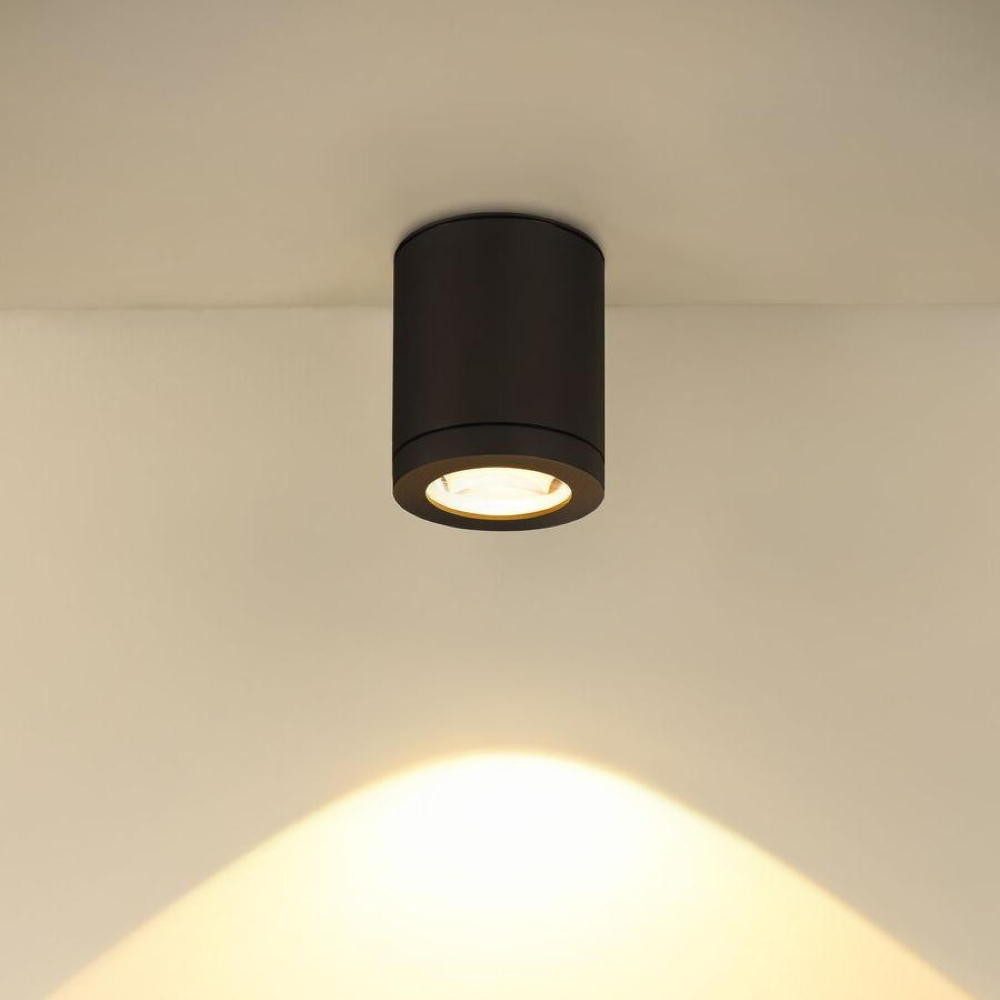 SLV Außen-Wandleuchte LED Deckenaufbauleuchte Enola Oculus in Anthrazit 11W 1000lm IP65, LED