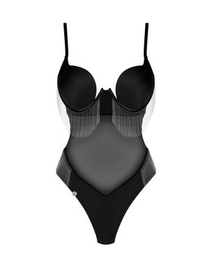 Obsessive Body Body Milladis schwarz mit Metallkettchen Fransen