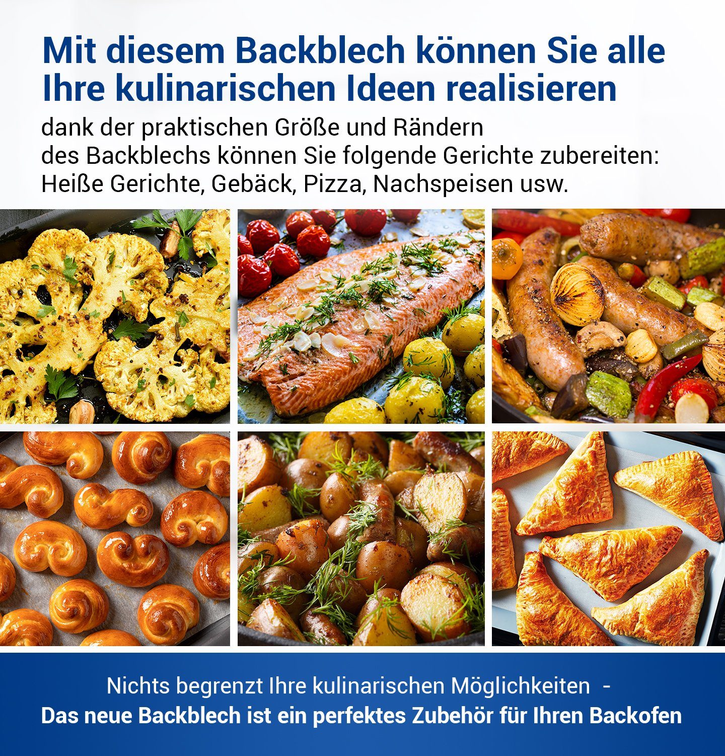 Zanussi Backblech Bratblech 353193923/3 Blech, emailliert, für Backofen Herd – Bild 5 von 5