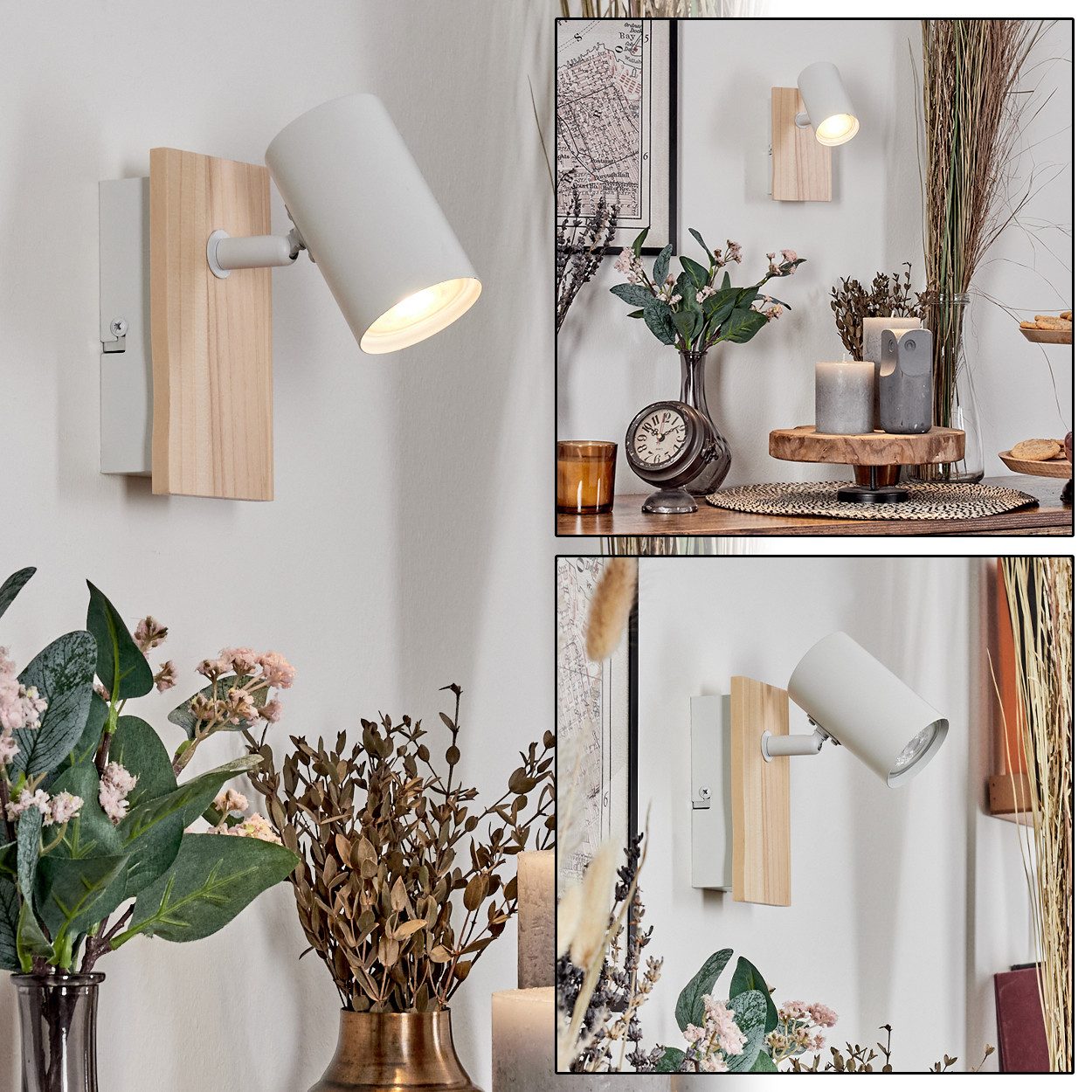 hofstein Wandleuchte Wandlampe aus Metall in günstig online kaufen