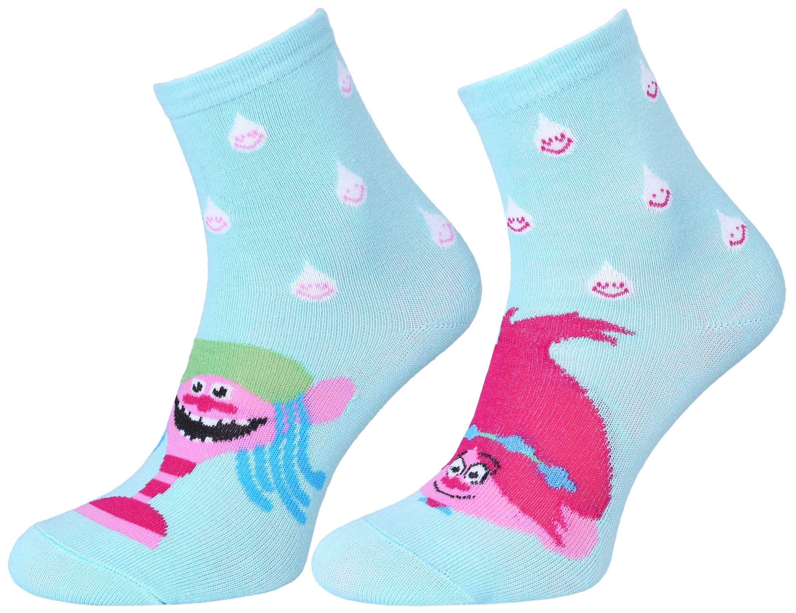 Trolls Haussocken Pfefferminzfarbige Mädchen-Socken TROLLS 27/30 EU