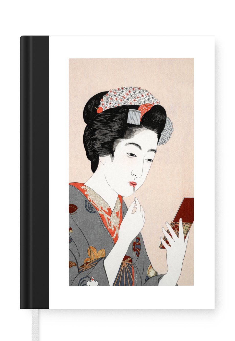 MuchoWow - Frau - 98 Japan A5, - Notizheft, Seiten, Haushaltsbuch Merkzettel, Schminken Kimono Vintage, Notizbuch Journal, - Tagebuch,