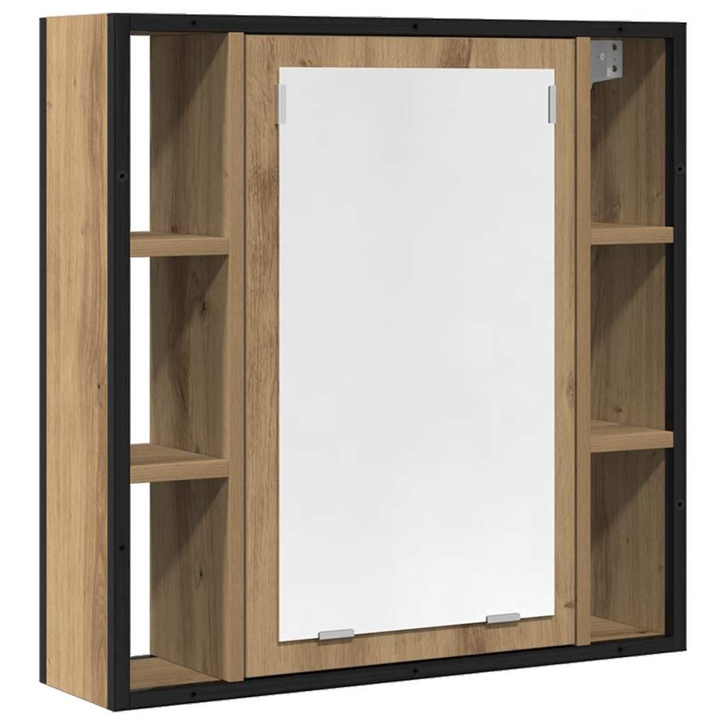 vidaXL Spiegelschrank Bad-Spiegelschrank Artisan-Eiche 60x16x60cm Holzwerks günstig online kaufen