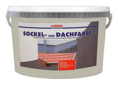 Wilckens Farben Sockelfarbe, 2,5l Sockel- Dachfarbe Sockelfarbe Kieselgrau- RAL 7032