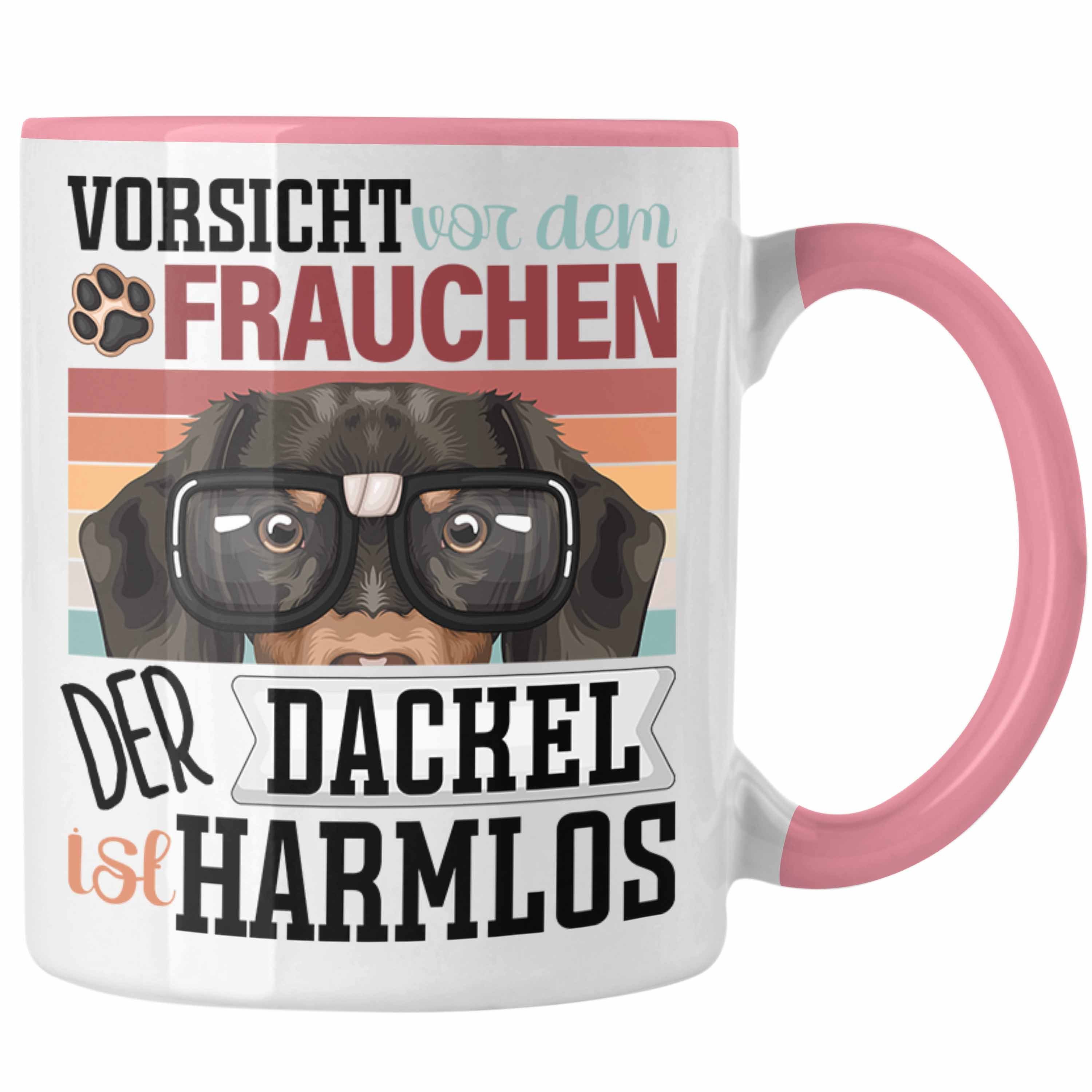 Trendation Dackel-Mama-Tasse, Schwarz, Spülmaschinenfest – Lustiges Geschenk Für Dackel-Besitzerinnen