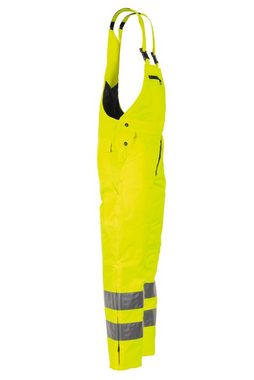 Planam Arbeitslatzhose Winterlatzhose Warnschutz uni gelb Größe 4XL (1-tlg)