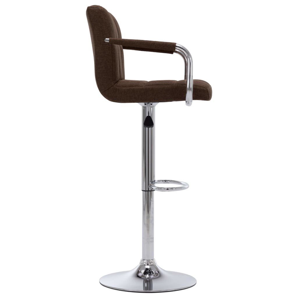 vidaXL Barhocker Barhocker 2 Stk. Braun Stoff (2 St)