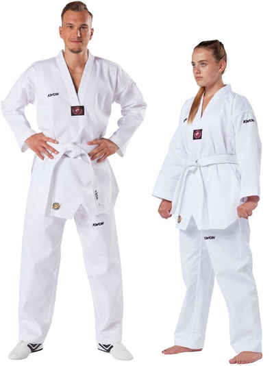 KWON Taekwondoanzug (3-teilig, Komplett), Kinder, Erwachsene, Größen: 90 - 210 cm, weiß, 7 OZ