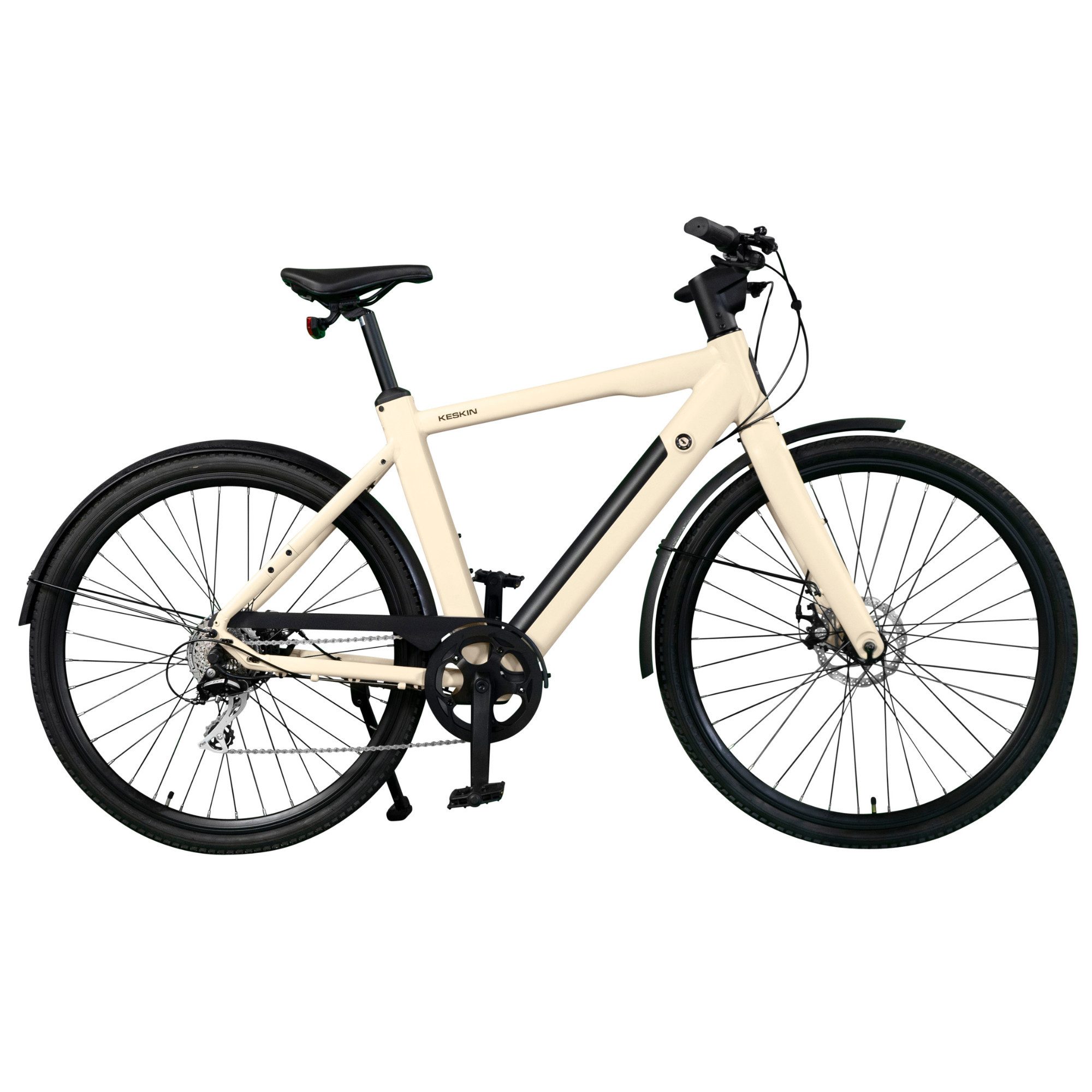 Keskin eBike E-Bike Cityrad cBike1 27,5 Zoll E-Bike Pedelec mit Premium‑Service, 8 Gang Shimano Schaltwerk, Kettenschaltung, Heckmotor, 432 Wh, (Schlüssel, Werkzeug, Beleuchtung, Akku-Ladegerät), mit Drehmomentsensor, integriertes App-Display