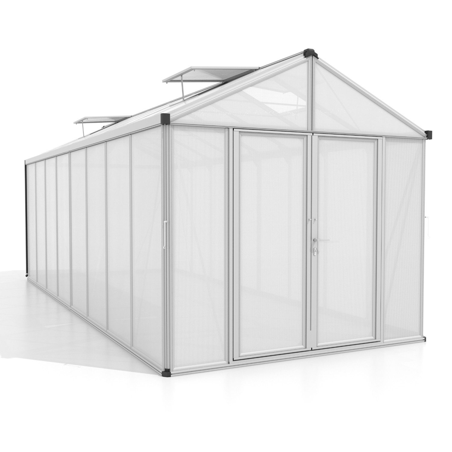 Vitavia Gewächshaus Zeus Comfort 15700, 16,00 mm Wandstärke silberfarben | Rabatt: 36%