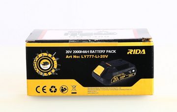 RIDA LY777-LI-20V Lithium-Ionen-Akku 20 V 2,0 Ah, LED-Kapazitätsanzeige Akku