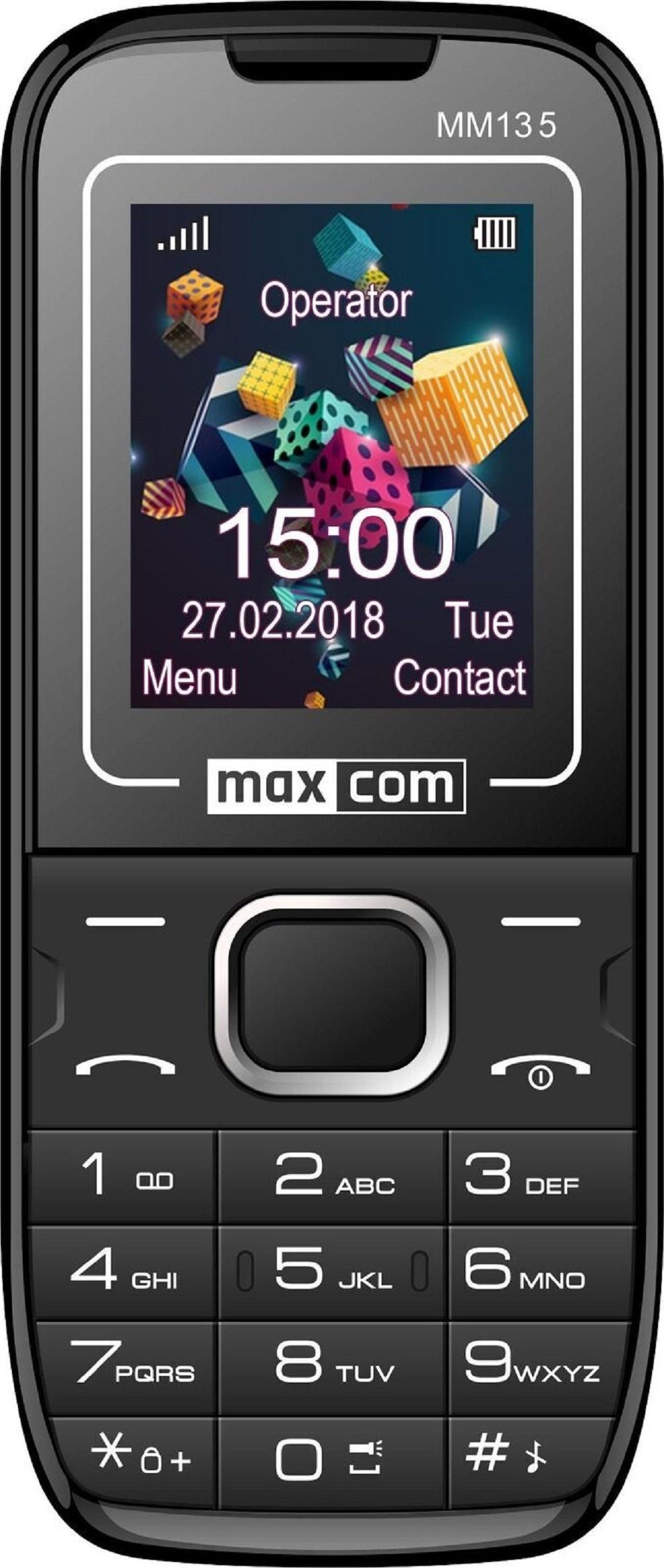 MM135 Handy 4,5 cm (1.77 Zoll) 60 g Schwarz, Blau Seniorenhandy